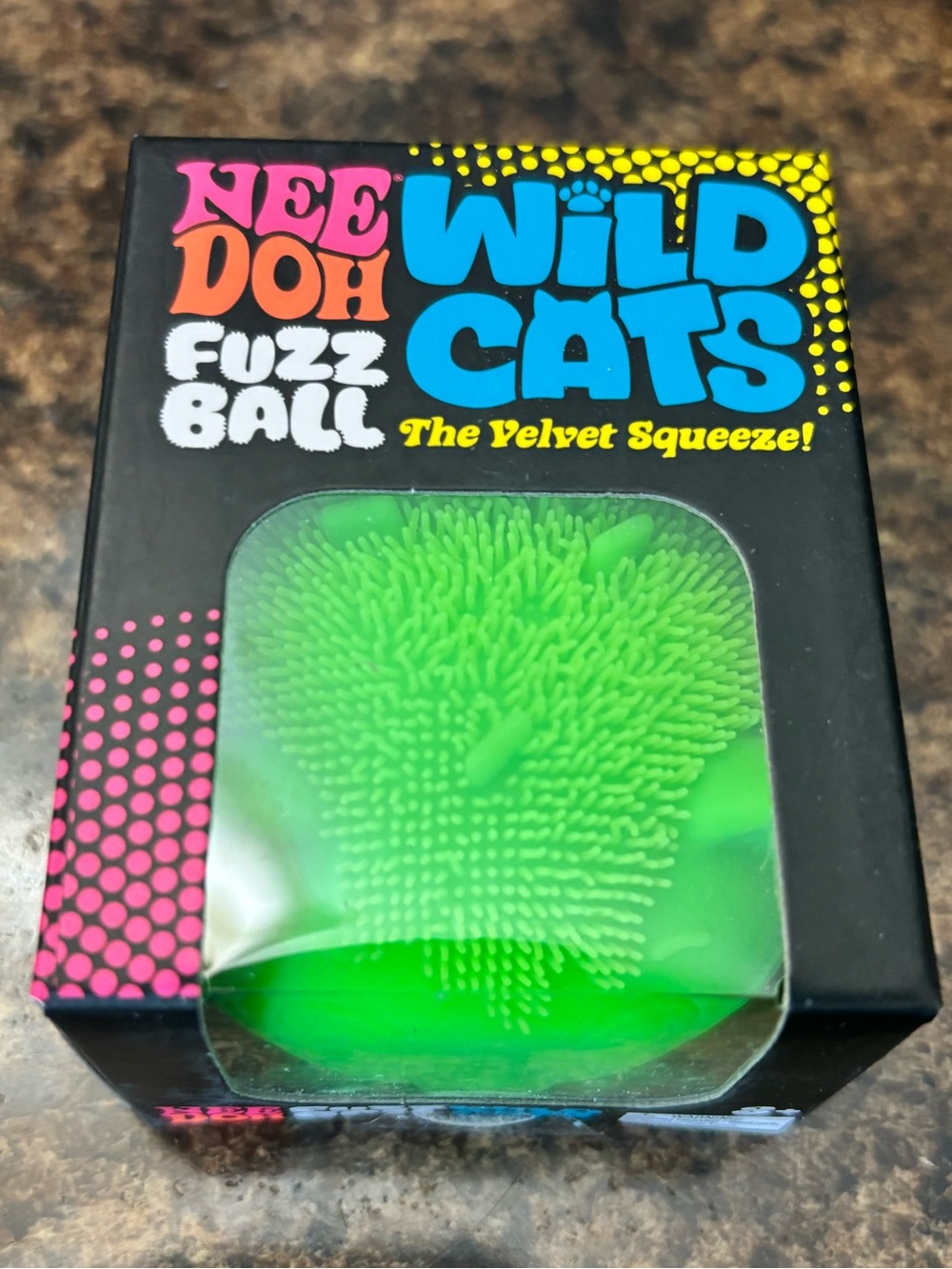Needoh Wild Cats Fuzz Ball - Green